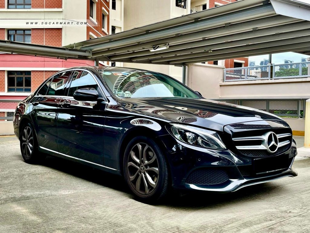 [SOLD] MERCEDES BENZ C180 AVG (R17 LED) - Black Sedan (Apr 2019) - Used Car