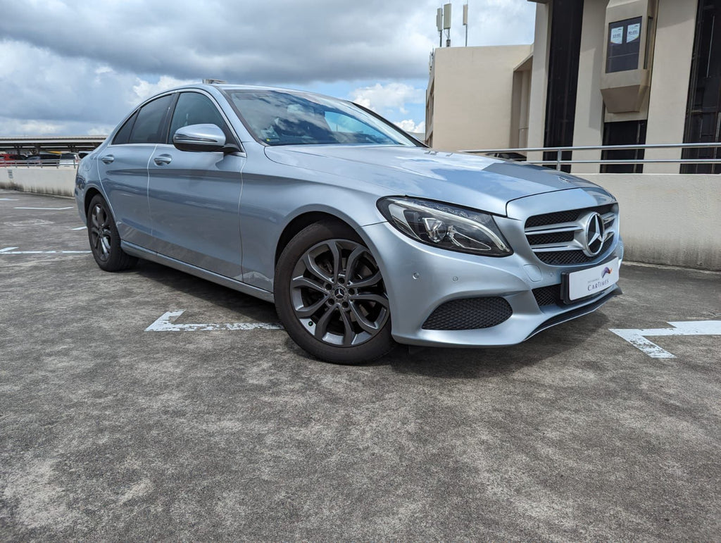 [SOLD] MERCEDES BENZ C180 AVANTGARDE (R17 LED) - Silver Sedan (Mar 2018)