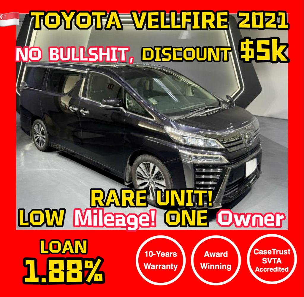 [NEW ARRIVAL] TOYOTA VELLFIRE 2.5 ZG CVT - Black MPV (5 Mar 2021) - Used Car