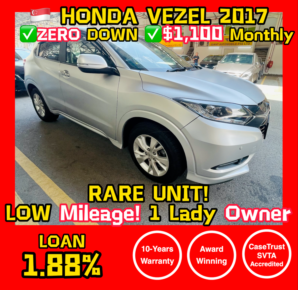 [NEW ARRIVAL] HONDA VEZEL 1.5X CVT - Silver SUV (10 Apr 2017) - Used Car