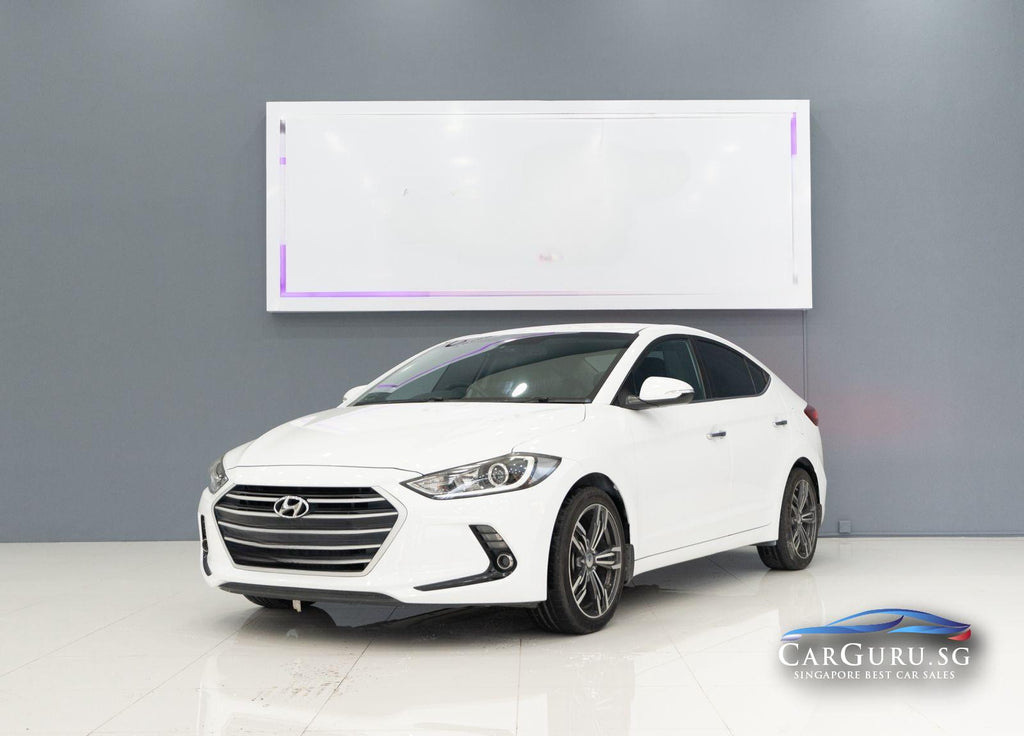 [SOLD] HYUNDAI ELANTRA AD 1.6 GLS AT - White Sedan (Nov 2018) - Used Car