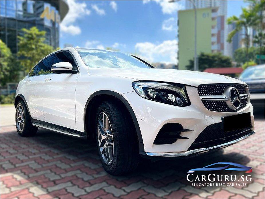 [INCOMING] MERCEDES BENZ GLC250 AMG LINE 4MATIC COUPLE AUTO - White Luxury Sedan (27-Feb-19) - Used Car